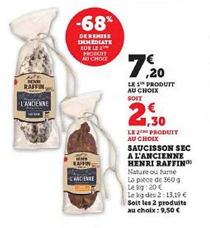 saucisson sec à l'ancienne henri raffin