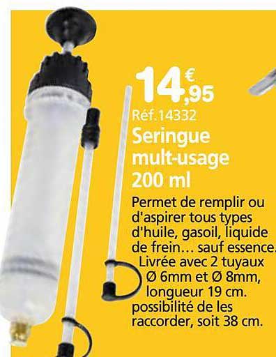 seringue multi-usage 200ml
