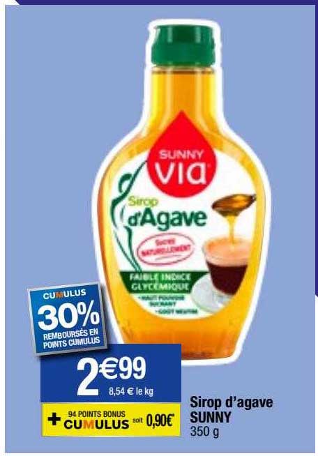 sirop d'agave sunny