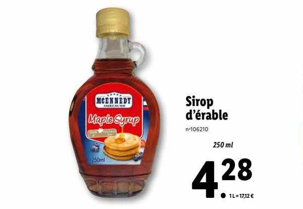 sirop d'érable mcennedy