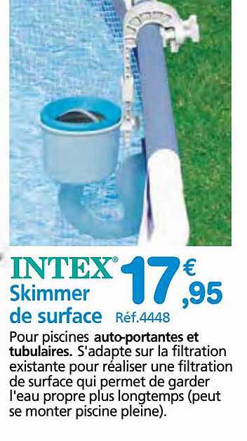 skimmer de surface intex