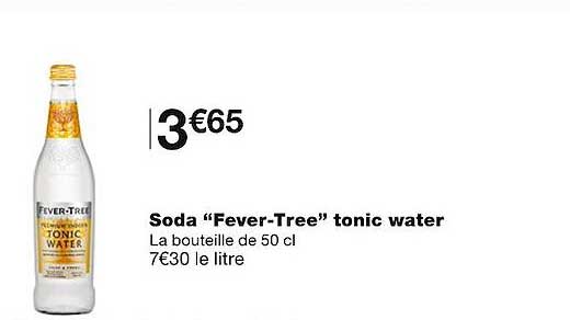 soda "fever-tree" tonic water