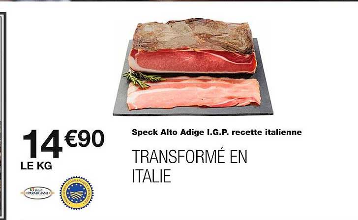 speck alto adige i.g.p. recette italienne