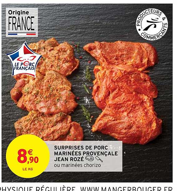 surprises de porc marinées provençale jean rozé