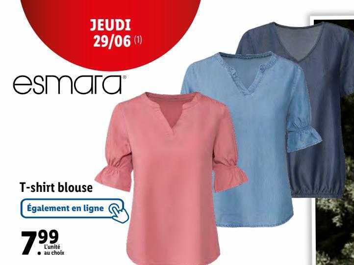 t-shirt blouse esmara
