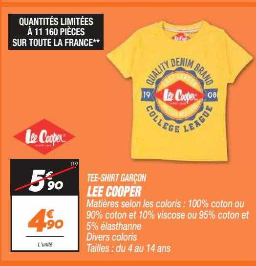 tee-shirt garçon lee cooper