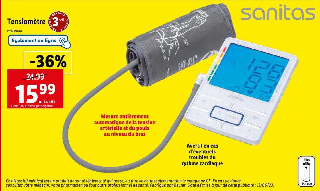tensiomètre sanitas