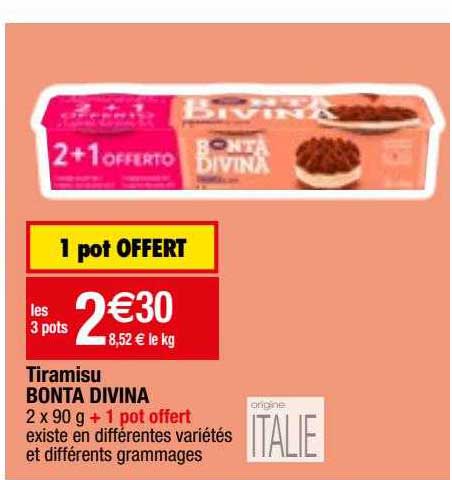 tiramisu bonta divina