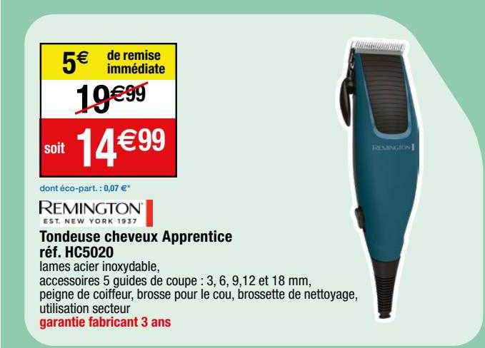Tondeuse Cheveux Apprentice Remington