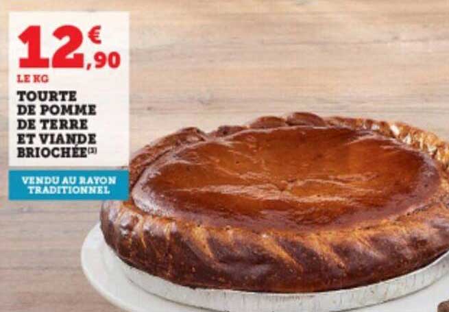 tourte de pomme de terre et viande briochée