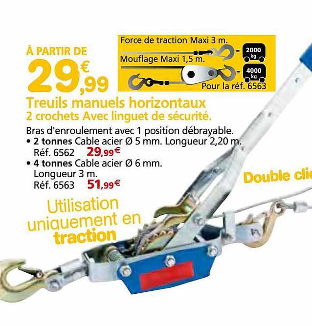 Treuils Manuels Horizontaux