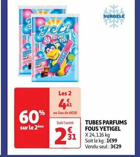 tubes parfums fous yetigel