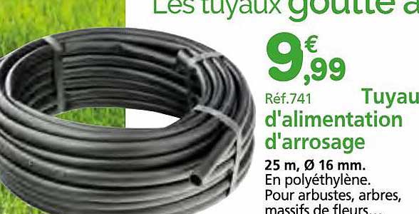 tuyau d'alimentation d'arrosage