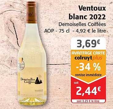ventoux blanc 2022 demoiselles coiffées aop