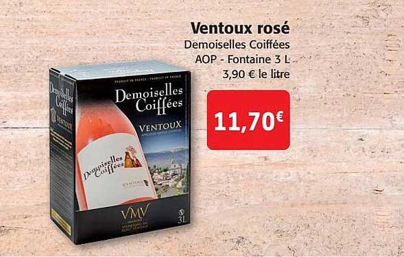 ventoux rosé demoiselles coiffées aop