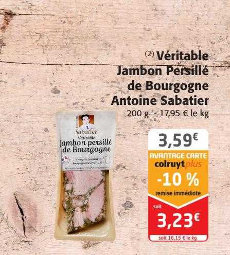 véritable jambon persillé de bourgogne antoine sabatier