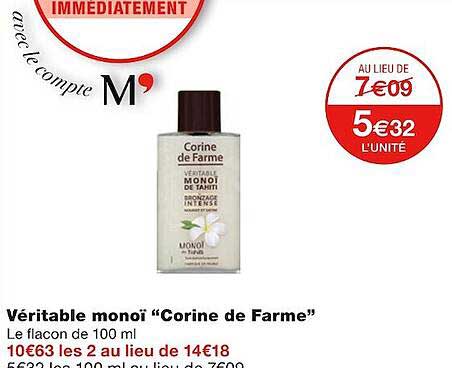 véritable monoï "corine de farme"