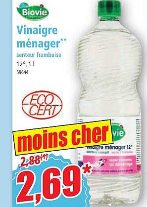 vinaigre ménager senteur framboise biovie