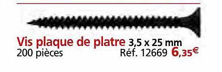 Vis Plaque De Platre