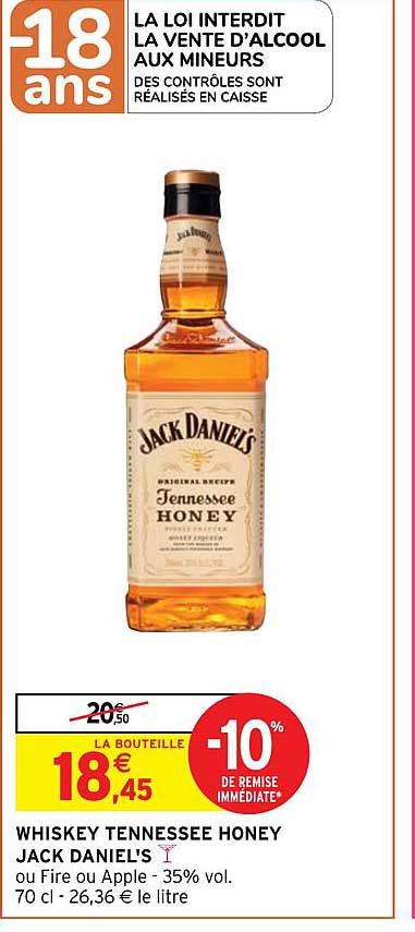 whiskey tennessee honey jack daniel's