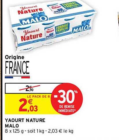 Yaourt Nature Malo