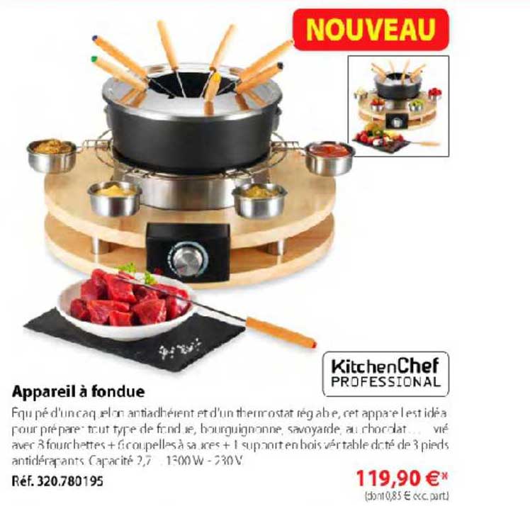 Appareil à Fondue Kitchenchef Professional