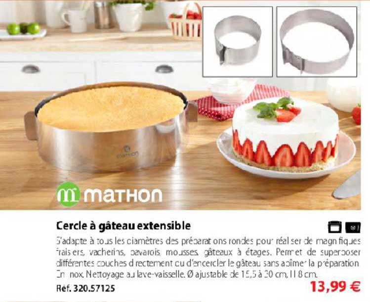 cercle à gâteau extensible