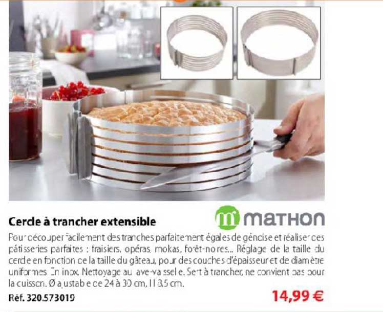 cercle à trancher extensible