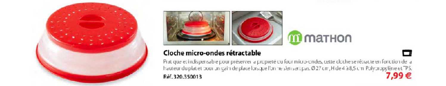Cloche Micro Ondes Rétractable