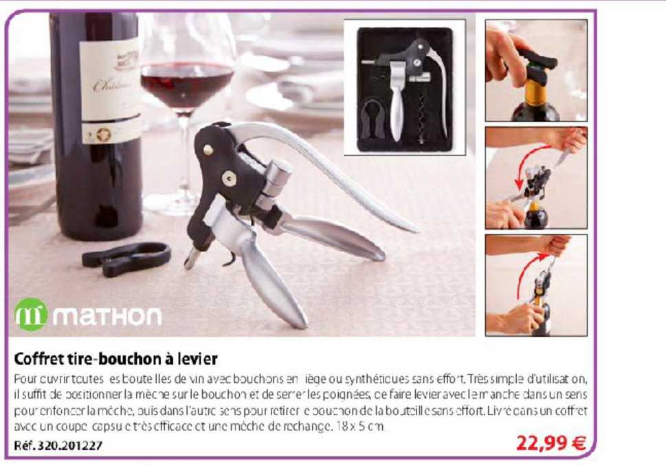 coffret tire bouchon à levier