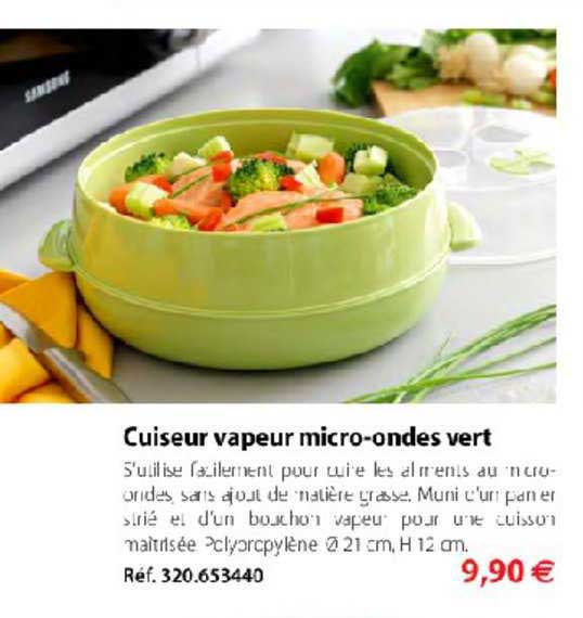cuiseur vapeur micro ondes vert