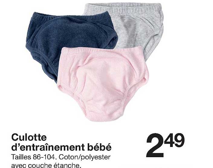 culotte d'entraînement bébé