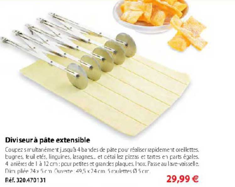 diviseur à pâte extensible