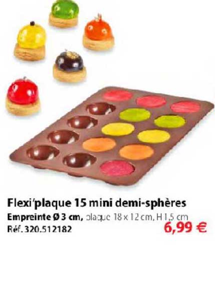 flexi'plaque 15 mini demi sphères