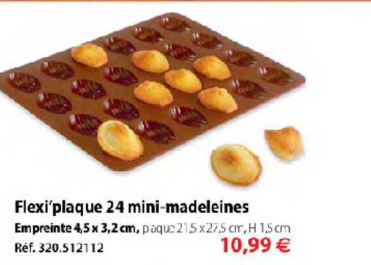 flexi'plaque 24 mini madeleines