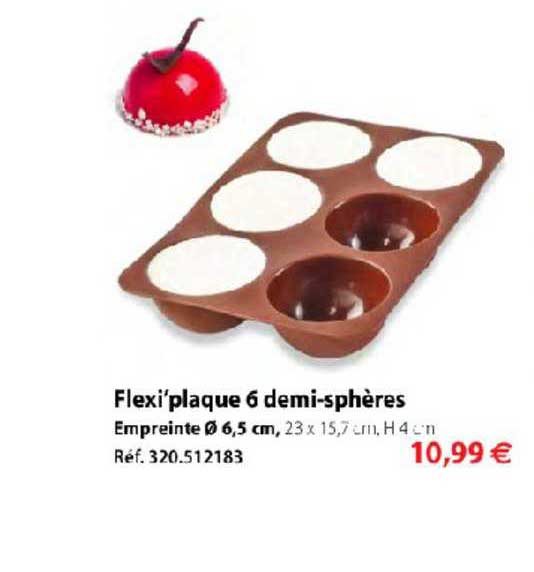 flexi'plaque 6 demi sphères