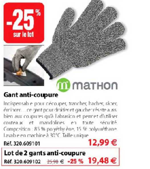 gant anti coupure