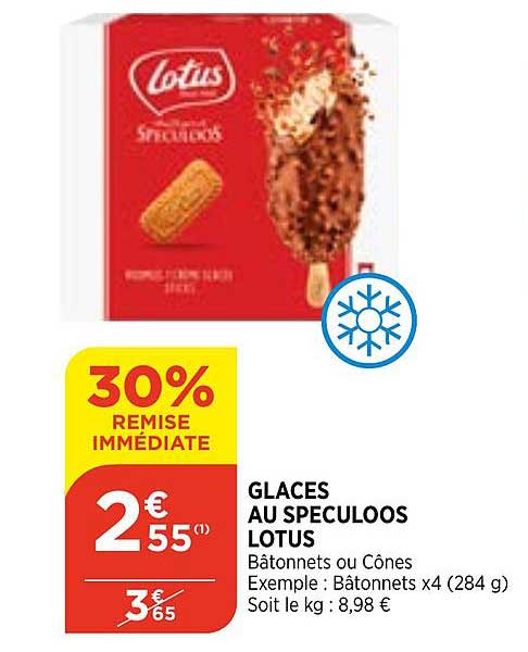 Glaces Au Speculoos Lotus 30% De Remise Immédiate