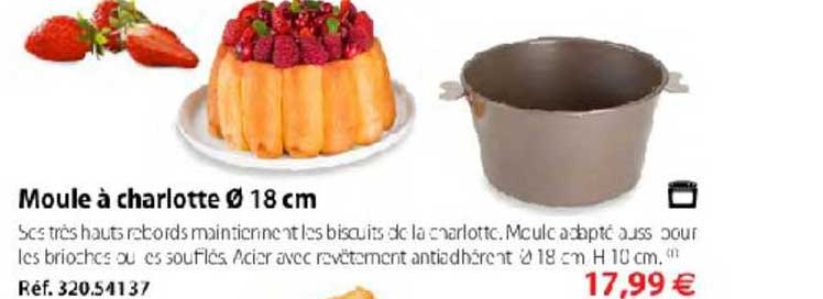 moule à charlotte 18 cm