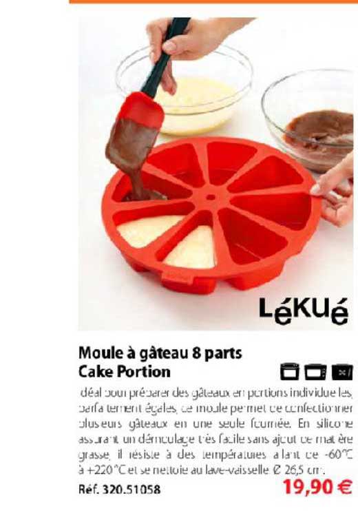 moule à gâteau 8 parts cake portion lékué