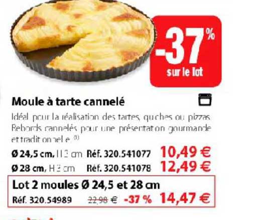 moule à tarte cannelé