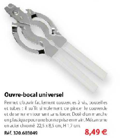 ouvre bocal universel