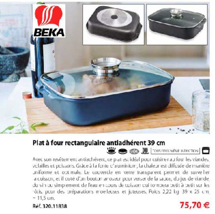 Plat à Four Rectangulaire Antiadhérent 39 Cm Beka