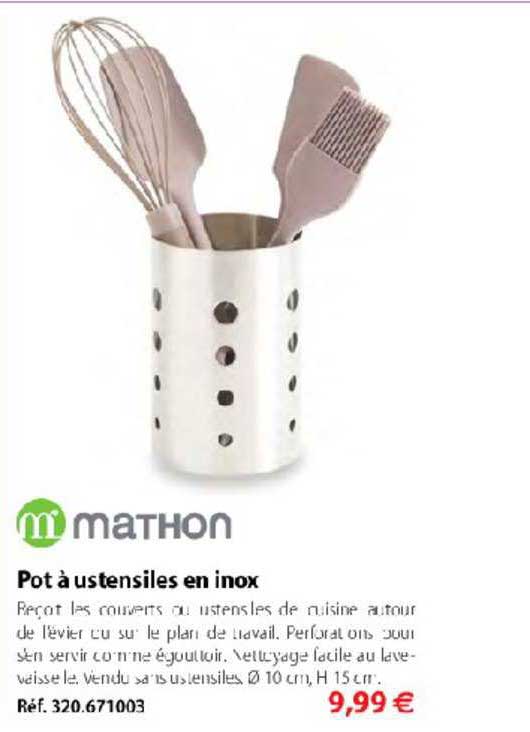 Pot à Ustensiles En Inox