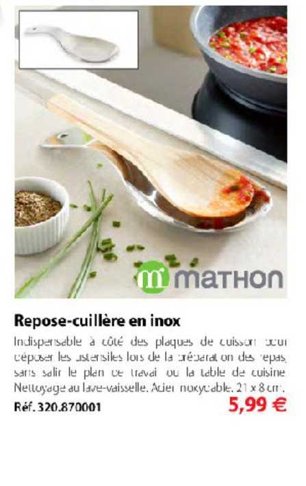 repose cuillère en inox