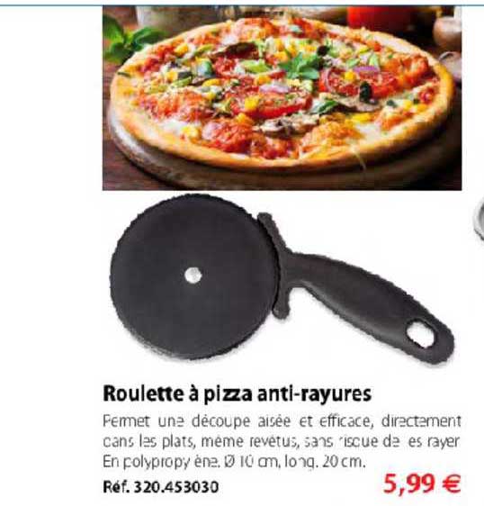 roulette à pizza anti rayures