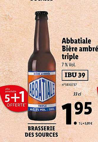 Abbatiale Bière Ambré Triple