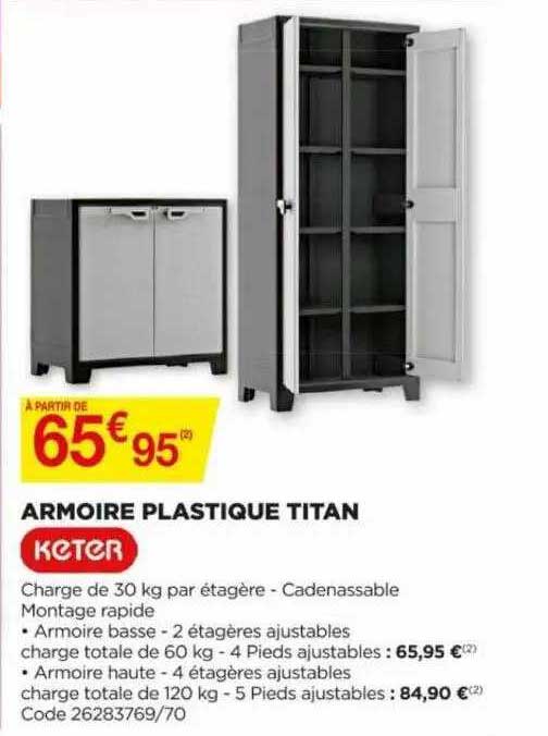 Armoire Plastique Titan Keter