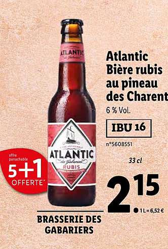 Atlantic Bière Rubis Au Pineau Des Charentes
