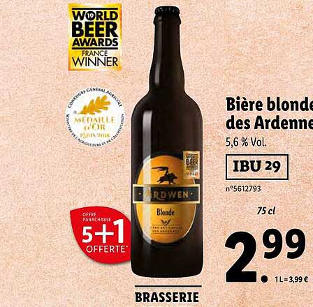 bière blonde des ardennes